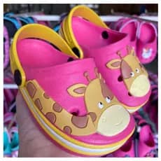 Sandália Infantil Menina Girafinha Delicada Babuche Papete Casual Bebe Para Brincar Macia Leve