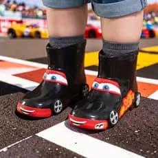 Galocha Infantil Masculina Carros Original Lançamento Bota De Chuva Inverno Menino Criança Promoção