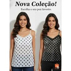 REGATA FEMININA POÁ COM RENDA | TULE PREMIUM | LEVE, ELEGANTE E CONFORTÁVEL