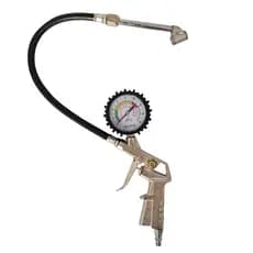 Calibrador Analógico Portátil 220 PSI NPT 1/4” c/ Extensão e Bico Duplo - Vibor