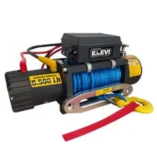Guincho Elétrico 12v - 8500 LB/ 3863 Kg Cabo Sintético 26,5m Com Controle - Elevi