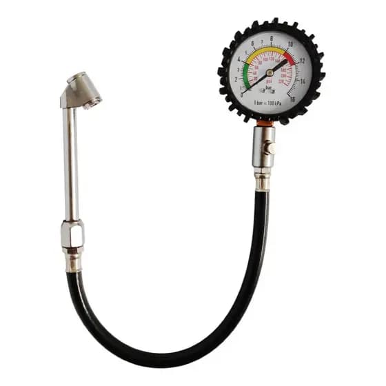 Calibrador Pneu 220 Psi Flexível Caminhão Carro E Moto