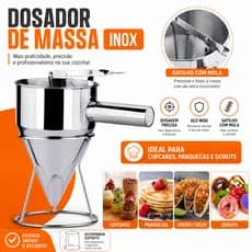 Funil Com suporte Removível,funil Dosador Inox,mini Funil,Used for making party and celebration desserts-Noite de Natal