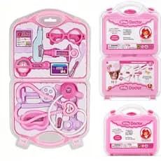 Kit 14 Médico Maleta Crianças Educativo Doutor Brinquedo--Desempenhando um papel