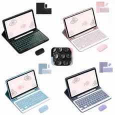 Capa para Xiaomi Redmi Pad SE11 (2023) /pad 2 (2025) C/ ABNT2 Teclado iluminado e mouse(com tecla Ç)