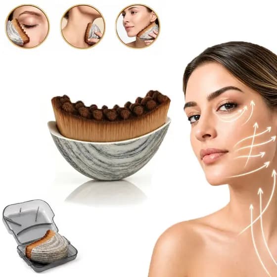 Escova Facial Massageadora Drenagem Linfática Define Contorno Rosto