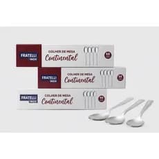 CONJUNTO DE 12 COLHERES DE MESA FRATELLI INOX