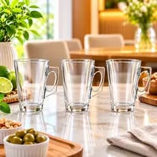 Xícara de Café 190 ml / Xícara para Capuccino / Xícara de Vidro / Caneca de café / Bebidas Quentes