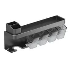 Porta Escova De Dentes Para Banheiro Luxo Suporte Para Escova De Dente Preto/dourado Copo De Parede Acessórios Banheiro