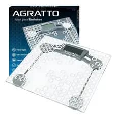 Balança Digital Corporal de Banheiro Agratto Levve BL-04 Vidro 180kg