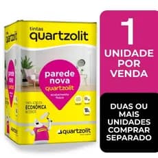 Tinta Acrílica Econômica Parede Nova Quartzolit Branco Neve 18L