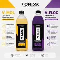 Kit Lavagem Automotiva V-mol 1,5l E V-floc 1,5l Vonixx