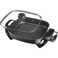 PANELA ELETRICA MANGIARE APEQ01I-02 PRETA QUADRADA 30CM 1500W 220V AGRATTO
