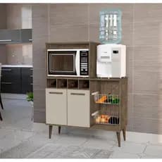 Armário Multi-Uso fruteira e torre quente pés palito - Envio Imediato