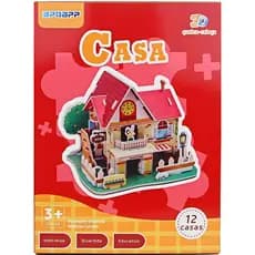 Kit Quebra Cabeça 3D Montar Educativo | Brinquedo Puzzle Infantil Apoapp INMETRO | Aprender e Concentrar +3 Anos