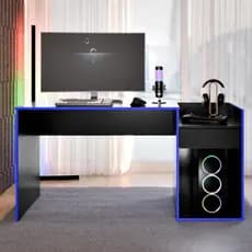 Mesa Gamer Eros Escrivaninha Para Computador Estudo Trabalho 1 Gaveta Nicho Varias Cores