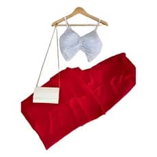 Conjunto Pantalona +cropped Nó Alcinha Plus Size