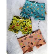 SUNGA BOXER COM FORRO PROTEÇÃO UV50+ SUPER HERÓIS BEBÊ/INFANTIL