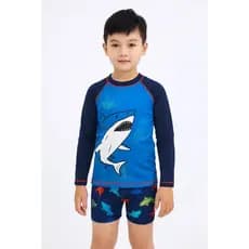 Conjunto Blusa Proteção UV+ Sunga UV Menino Praia
