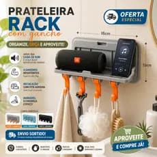 Kit 1/2 Suporte Ganho Apoio Celular Parede Dobrável Com Adesivo 4 Ganchos Não Fura Parede