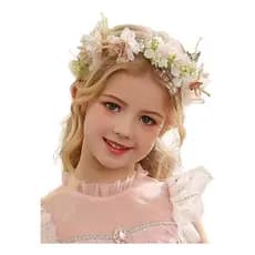 Tiara Noiva Coroa Flores Casamento Daminha Luxo Dama Branco Com Rosa