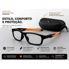 Armação de Óculos sem Grau Masculino Coleção Esportiva