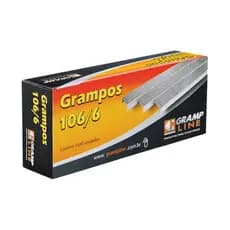 Grampo Galvanizado  106/6  Para Grampeador - Caixa C/ 3500 Unidades