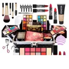 kit de maquiagem com 20 itens,nécessaire,gloss,batom e muito mais(obs não acompanha maleta)