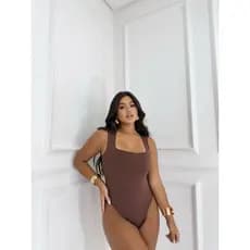 body feminino decote quadrado suplex