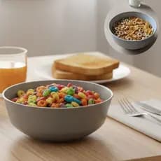 Kit 2 Bowls Tigela 850ml Melamina Cumbuca Bacia Cereais Receitas Saladas Doces Frutas