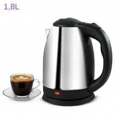 Chaleira Elétrica 127v-220v Jarra Térmica Com Tampa Inox Bule 1,8L Ferve Água Chá Café Cozinha