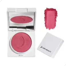 Blush Compacto Em Pó Cor Aura Tom Rosa Acabamento Cintilante Iluminado Aveludado Ácido Hialurônico
