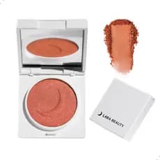 Blush Em Pó Compacto Sunkiss Tom Nude Quente Efeito Bronzeado Cintilante Iluminado Dourado Aveludado
