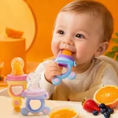 Chupeta Alimentadora Bebê Silicone Porta Frutas Frutinha Anti Engasgo Alimentador Infantil