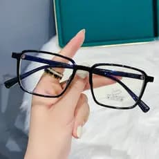 TR Nova Armação De Óculos anti-Azul Feminina Versão Coreana retro Pequeno Quadrado Planos Estudante Simples Em De Alta D
