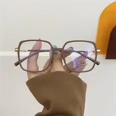 Novo Fosco De Alta Definição Moda Espelho Plano Estudante Coreano Simples anti-Azul Grande Quadro Rosto Pequenos Óculos