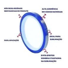 Fita Térmica 6mm x 33m p/ Sublimação – Alta Temperatura Resistente