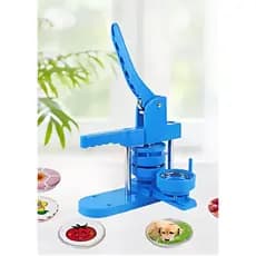 Máquina Para Fazer Crachás De Botão Azul + Matriz de 58mm