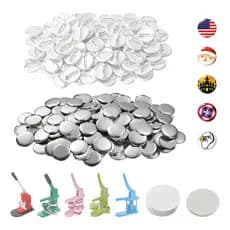 100 Insumos de Botton 25mm - Fabricação de Bottons Personalizados