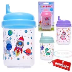 Copo Educativos 140ml | Bico Macio | Antivazamento | Livre de BPA | Cores Vibrantes