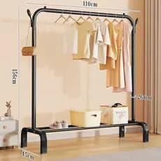 Cabideiro de roupas de camada dupla, cabideiro multifuncional dobrável, cabideiro para quarto