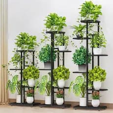 Suporte de Flores Multicamadas Aço Carbono Plantas Sala, Quartos e Quintal e Plantas Grande capacidade