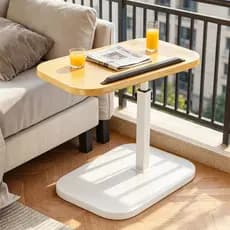 Mesa ajustável e giratória Mesa de apoio lateral para sofá cama notebook portatil mesa de café