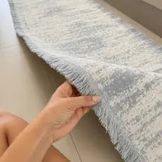 Jogo de Tapete de Cozinha Passadeira Grande 1,50 x 0,45m 100% Algodão Artesanal Conforto e Decoração Premium