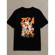 Camiseta Masculina Camisa Basica Oversized Gola Larga 100% Algodão Estampada Zeca Pagodinho Xerén