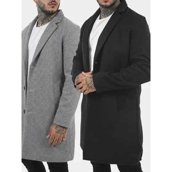 Casaco Sobretudo Masculino Jaqueta Parka Masculina Estilo Modelo Longo Estilo Fashion