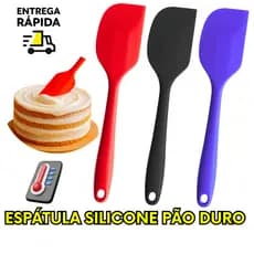3, 2 ou 1 Espatula Pao Duro Profissional Silicone Confeitaria Restaurante Utensílios de Cozinha