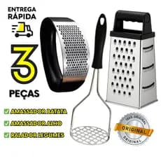 Utensílios de Cozinha Ralador De Legumes Amassador de Batata Espremedor de Alho Resistente Em Inox