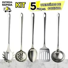 5,4,3,2 Ou 1 Utensílio Cozinha Pegador Massas Escumadeira Colher Arroz Espátula Vazada Concha Feijão