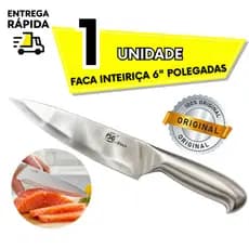 Faca Inteiriça Profissional 6 Polegadas Para Cozinha Açougue Churrasco Avícola Chester Peru De Natal